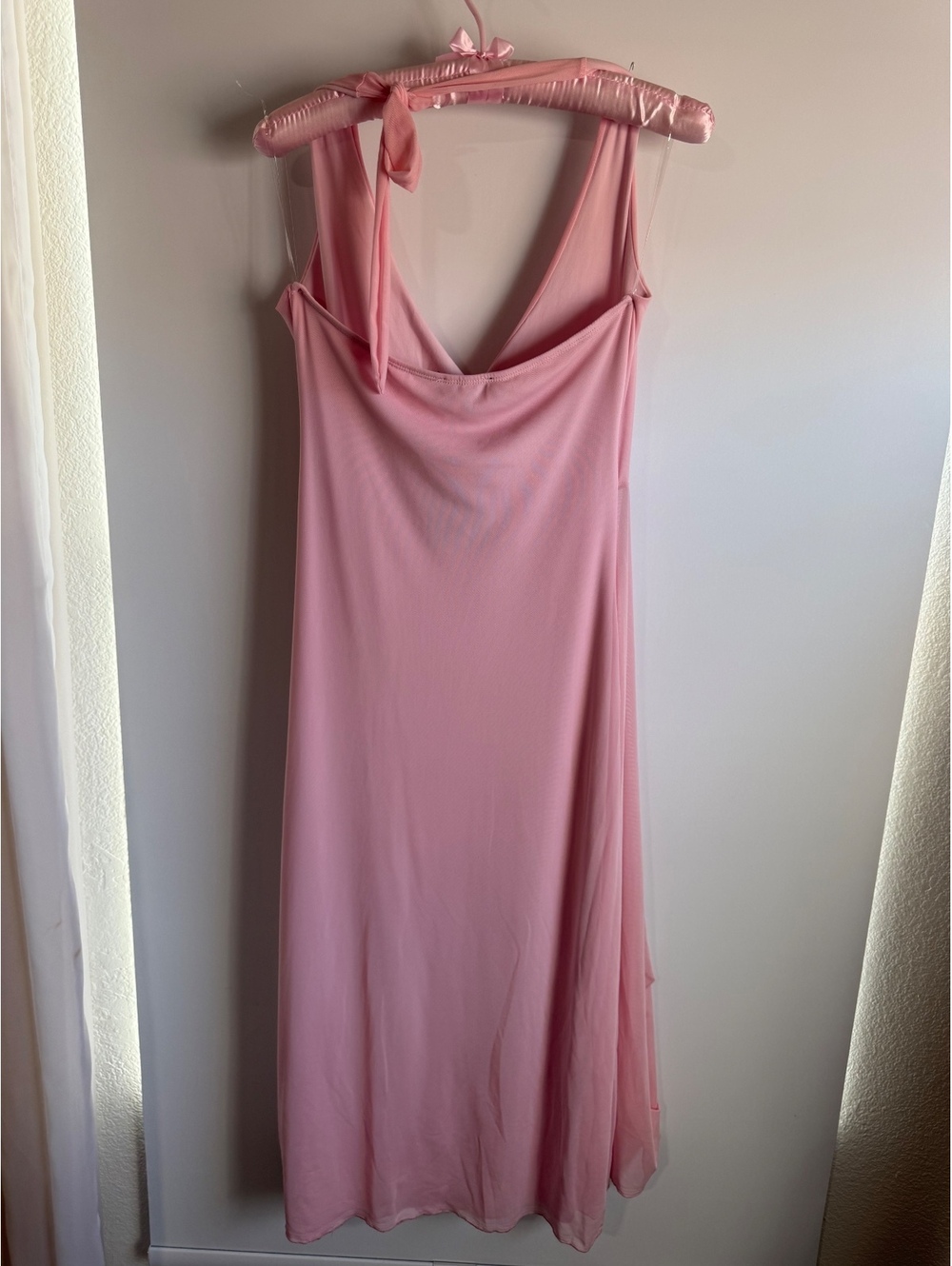 See You Monday Women’s Pink Wrap Maxi Dress Size XL-L NWT - Picture 3 of 8